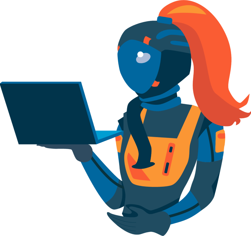 Haley with laptop