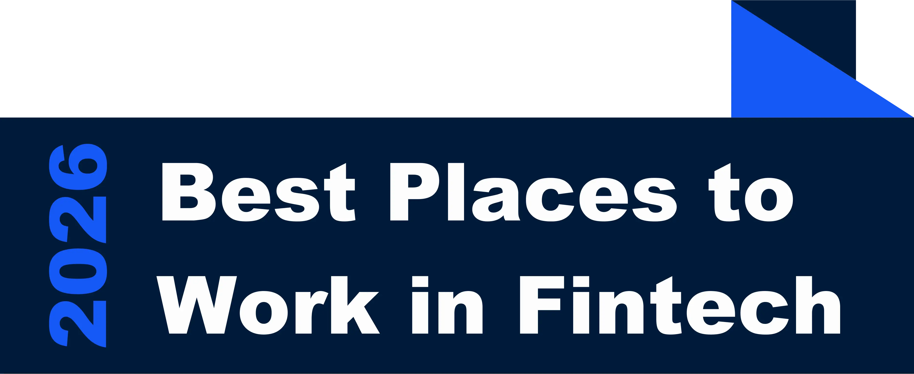 Best Places to Work in Fintech 2026 award badge
