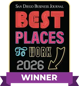 Best Places to Work 2026 Winner - San Diego Business Journal
