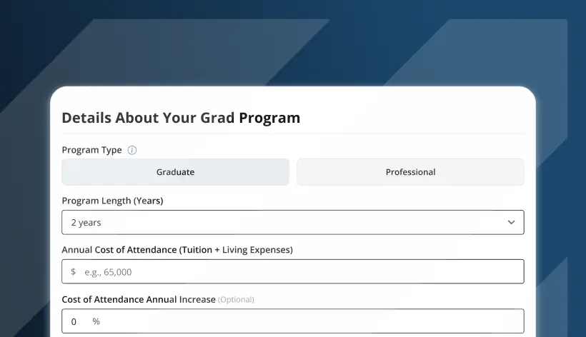 Estimate Grad School Costs