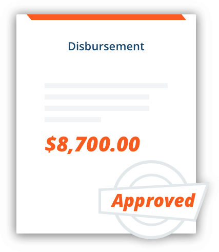 Disbursement document