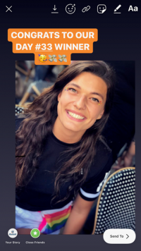 Day 33 scholarship winner