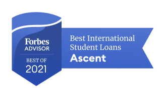 Best international student loan award for Ascent